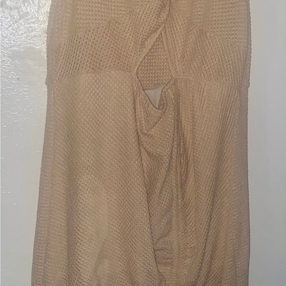 SHEIN Beige Cutout Midi Dress - Picture 3 of 5